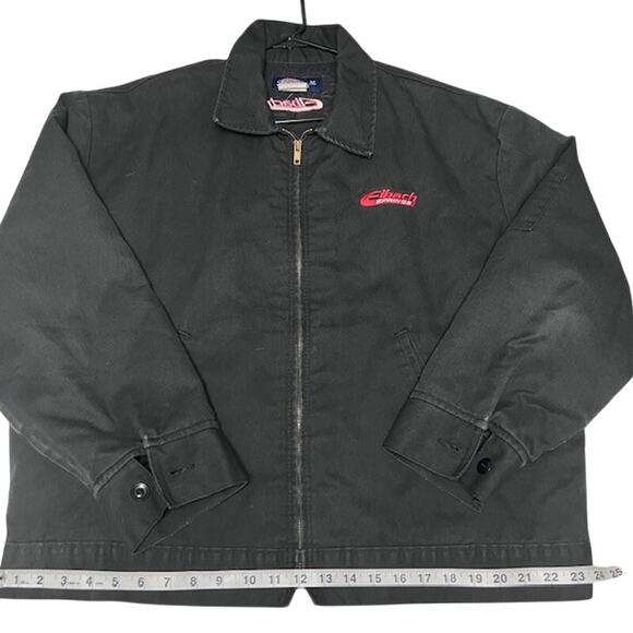 Dickies Men’s X-Large Regular Black Eibach Eisenhower Zip Adj Lined Jacket - Picture 9 of 11
